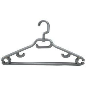 Sainsbury's Silver Plastic Clothes Hangers Pack of 6