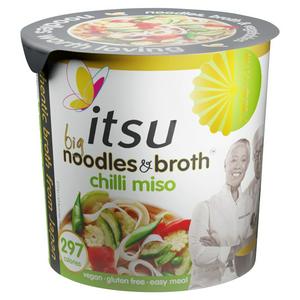 itsu Big Chilli Miso Instant Noodles Pot 98g, UK version