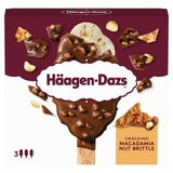 Häagen-Dazs Macadamia Nut Brittle Ice Cream Bar 3 x 80ml, UK version