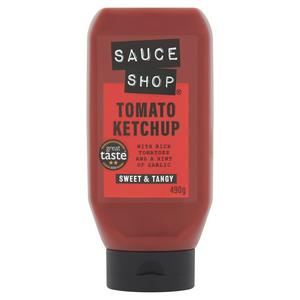 Sauce Shop Rich Tomato Ketchup with garlic flavor (British brand)
