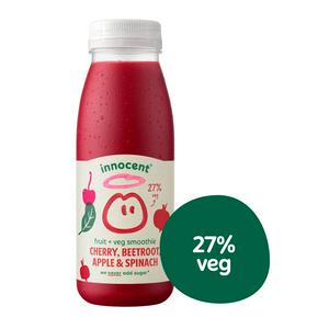 Sainsburys Innocent Cherry Beetroot Apple & Spinach Fruit & Veg Smoothie 250ml- Buy online at McGrocer