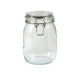 Sainsbury's Home glass clip top jar 950ml (British brand)