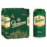 Staropramen Premium Czech lager beer can 4x440ml (British brand)