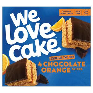 We Love Cake Chocolate Orange Cake Slices x4 132g
