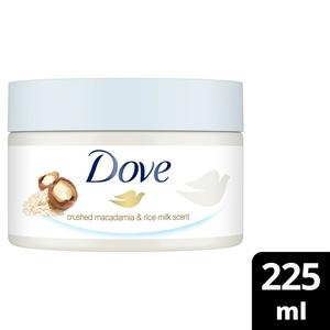 Dove Body Scrub Crushed Macadamia & Rice Milk 225ml - British product