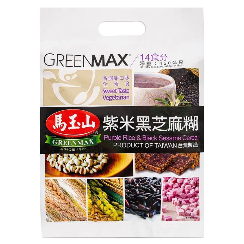 Greenmax Purple Rice & Black Sesame Cereal 馬玉山 紫米黑芝麻糊