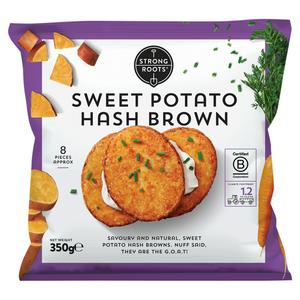 Sainsburys Strong Roots Süßkartoffel-Hash-Browns 350g - Online bei McGrocer kaufen