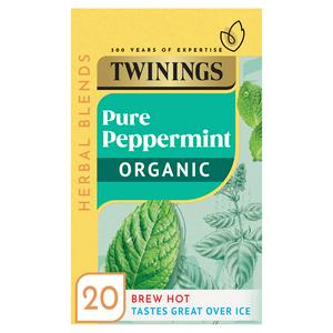 Twinings Organic Peppermint Tea Bags 20 Pack 40g (British brand)