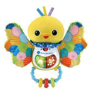 VTech Rattle &amp; Shake Birdie soft toy 19cm (British brand)