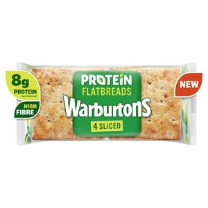 Warburtons Protein Flatbreads Pulse and Seed Wraps Pakke med 4
