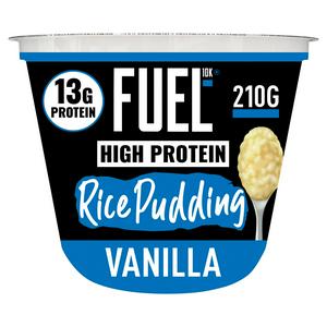 Fuel10K vanilla rice pudding snack pot 210g - British product