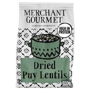Merchant Gourmet Sabarot Puy Lentils 300g, imported from the UK
