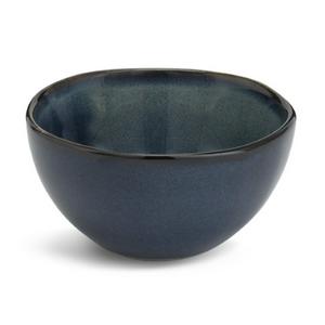 Habitat Reactive Nibble Bowl Navy Glazed Stoneware, UK version