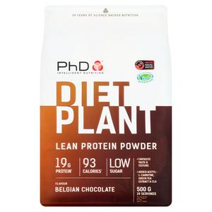 PhD Diet Plant Protein Powder Belgian Chocolate 500g (British brand)
