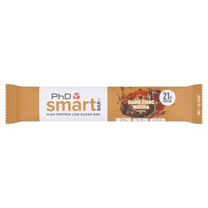PhD Smart Bar Dark Choc Mocha 64g, imported from the UK