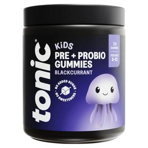 Sainsburys Tonic Health Kids Pre + Probio Max Strength Blackcurrant Gummies Food Supplement 30 Count- Buy online at McGrocer