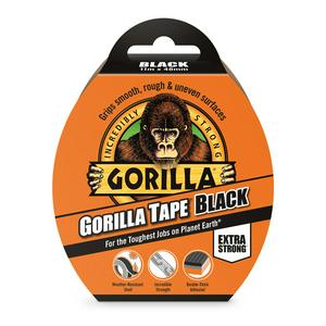 Gorilla Tape strong black adhesive 11m roll, UK version