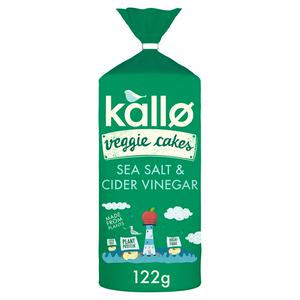 Kallo linse- og ertegrønnsakskaker med havsalt og eplecidereddik 122 g, britisk versjon