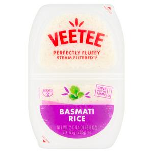 Sainsburys Veetee Heat & Eat Basmati Rice Pots Ready to Eat 2 x 250g- Buy online at McGrocer