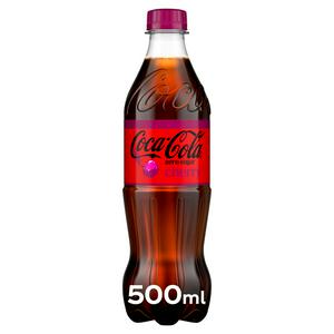 Coca-Cola Zero Sugar Cherry Flavour Cola 500ml - British product