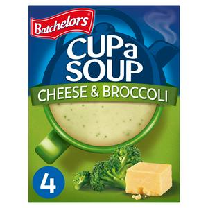 Batchelors Cup a Soup Käse & Brokkoli Instant-Suppenbeutel 4x 92g