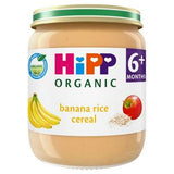 HiPP Organic Banana Rice Cereal 125g Jar, imported from the UK