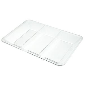 Sainsburys clear snack tray 3 compartments (British brand)