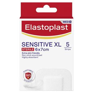 Elastoplast Sensitive XL Dressings 6x7cm pack of 5 - British product