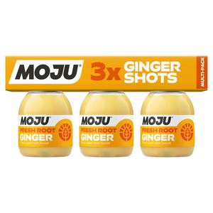 Sainsburys MOJU Ginger Multipack Shots 3 x 60ml Fruit Health Shot- Buy online at McGrocer