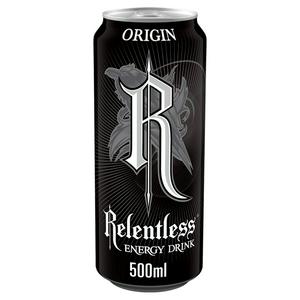Relentless Origin energy drink 500ml imported from the UK
