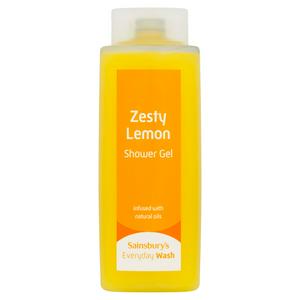 Sainsbury's Everyday Wash shower gel Zesty Lemon 500ml (British brand)