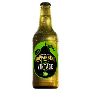 Kopparberg Sweet Vintage Pear Cider 500ml, imported from the UK