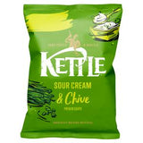 Kettle sour cream chive potato chips 130g, UK version