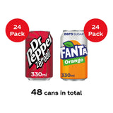 Dr Pepper Fanta Zero Sugar Bundle 48 cans - British product