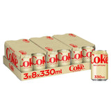 Diet Coke Caffeine Free cola 24 x 330ml cans - British product