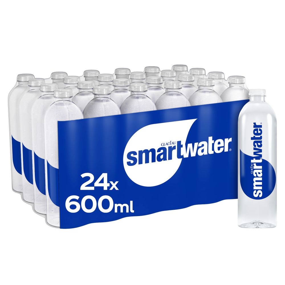Glacéau Smartwater still water 24 x 600ml, UK version