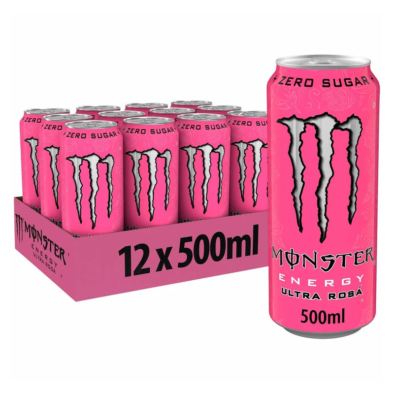Monster energy drink Ultra Rosá 500ml 12 pack, imported from the UK
