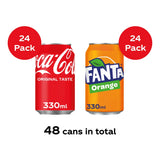 Coca-Cola Fanta Bundle soft drinks 48 cans - British product