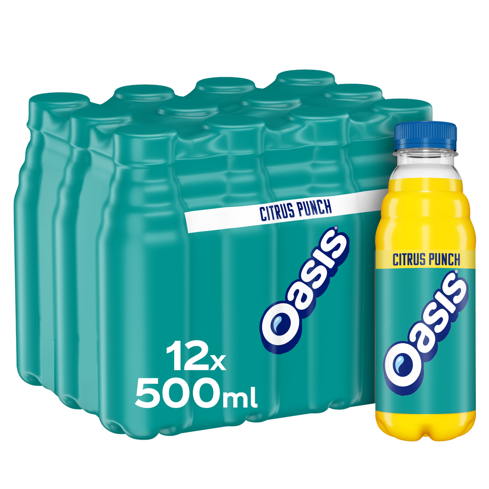 Oasis Citrus Punch 12x500ml, imported from the UK