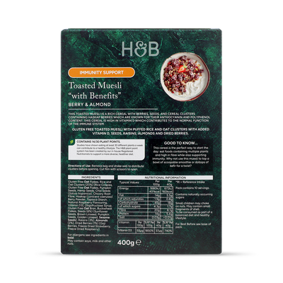 Holland & Barrett Geröstetes Müsli zur Unterstützung des Immunsystems, 400g