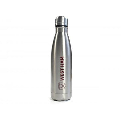 Superdrug Stainless Steel Double Wall Vacuum Insulated Drink Bottle with Team Crest Decoration- Buy online at McGrocer