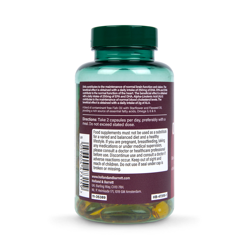 Holland  Barrett Triple Omega 3-6-9 60 Capsules