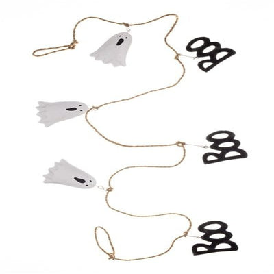 Superdrug Shoeless Joe Metal Boo and Ghost Halloween Garland- Buy online at McGrocer
