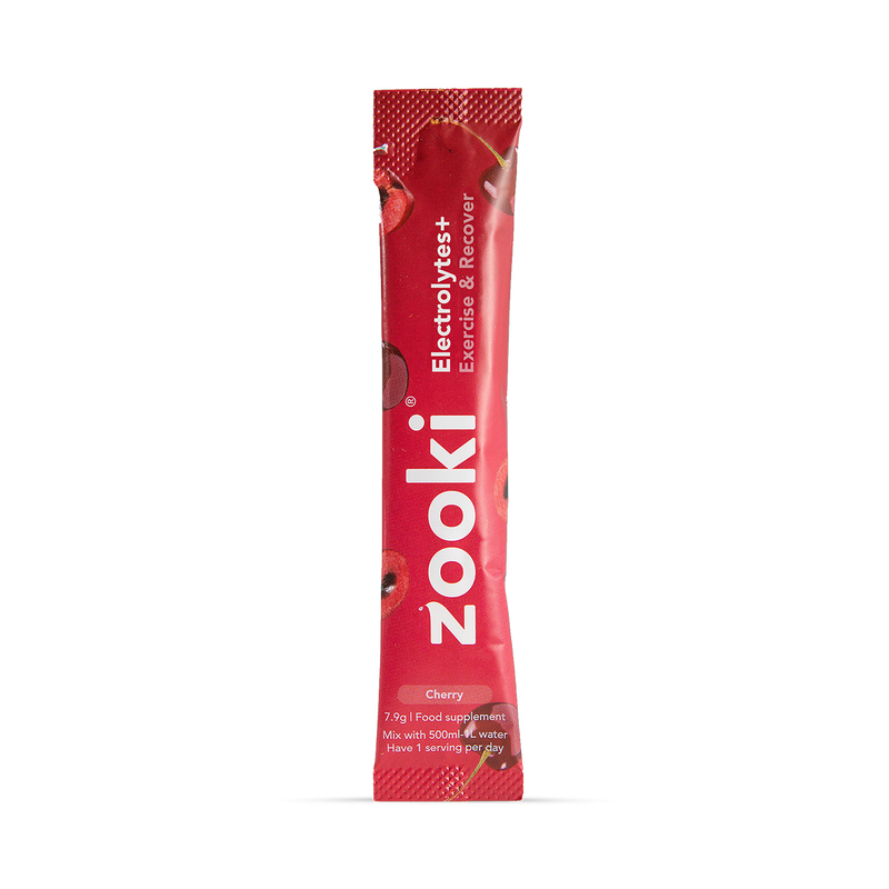 Zooki Hydration Exercise  Recover Cherry Flavour 7 Sachets