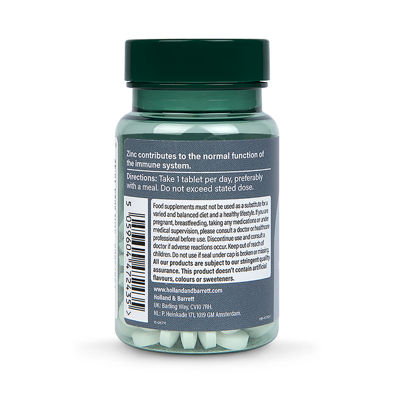 Holland  Barrett Zinc 15mg 120 Tablets