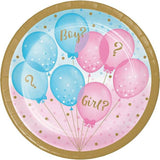 Creative Party Gender Reveal Plate (Pack of 8)