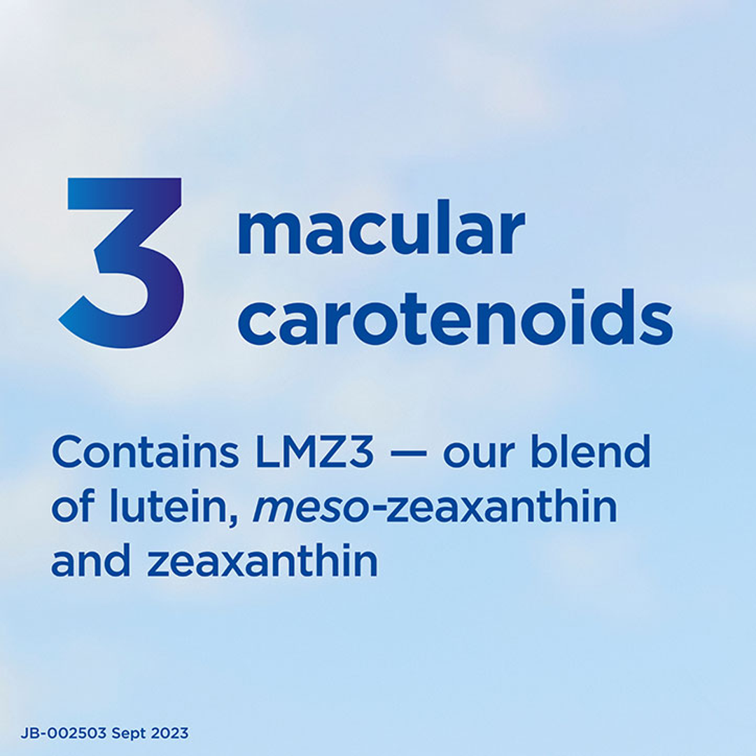 Eye Health Supplement with Lutein, Zeaxanthin, and Vitamins, 90 Capsules (1 Month Supply)