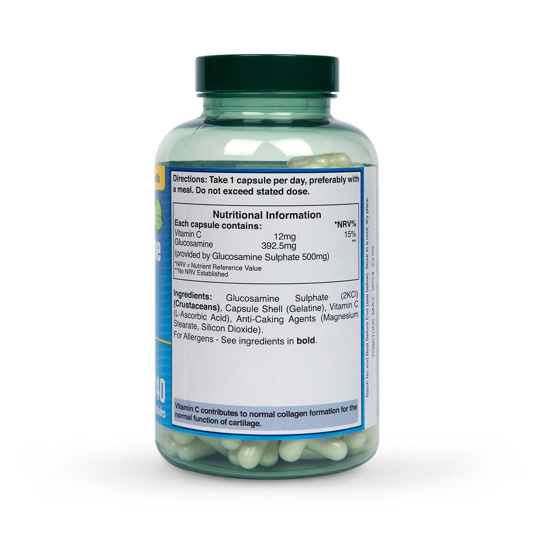 Glucosamine Sulphate 500mg Capsules with Vitamin C for Joint Support 240 Count