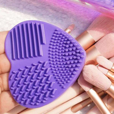 Superdrug Luvyah Cosmetics Purple Silicone Make Up Brush Cleansing Pad- Buy online at McGrocer