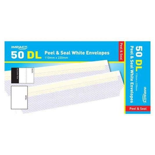 Impact DL Peel And Seal Envelopes (Pack Of 20)